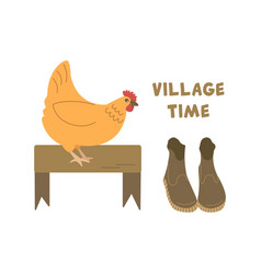 Chicken Is On The Bench Village Time