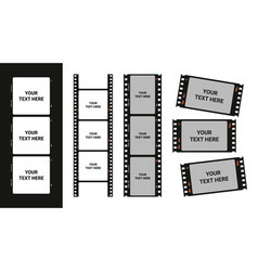 Film Roll Frames Retro Analog Blank Filmstrips