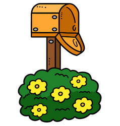 Mail Box Cartoon Colored Clipart