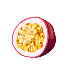 Passion Fruit Cut Cartoon