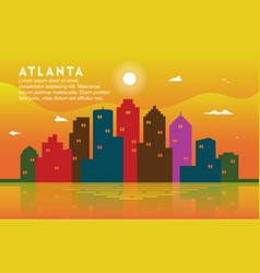 Atlanta Georgia City Building Cityscape Skyline