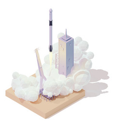 Isometric Rocket Launch