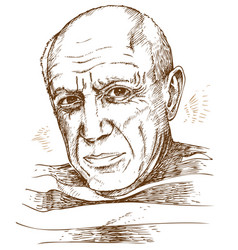 Hand Drawn Portrait Picasso