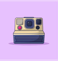 Instant Camera Icon Photography Flat Cartoon