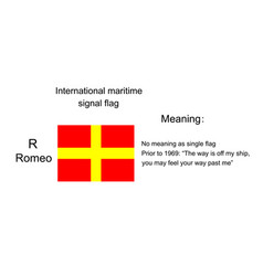 Maritime Signal Flag Romeo