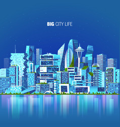 Smart City Skyline Urban Landscape