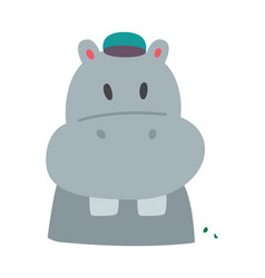 Cute Hippo Head