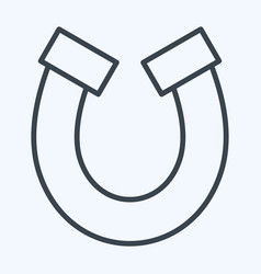 Icon Horse Shoe Related To Ireland Symbol Line