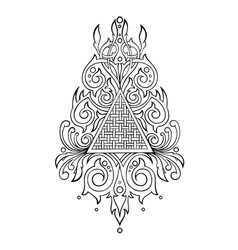 Stylized Triangular Ornament