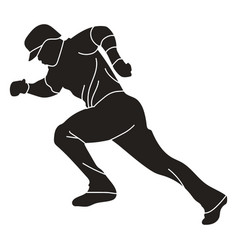 Baseball Player Running Cut Out