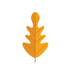 September Leaf Icon Flat Autumn Fall