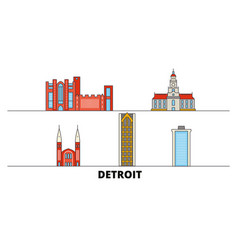 United States Detroit Flat Landmarks