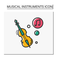 Double Bass Color Icon