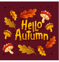 Hand Drawn Hello Autumn Lettering Design