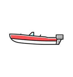 Runabout Boat Color Icon