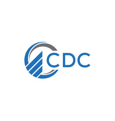 Cdc Flat Accounting Logo Design On White