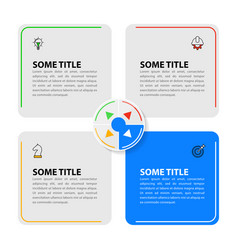 Infographic Template 4 Squares With Text