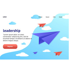 Leadership Airplane Landing Page Website