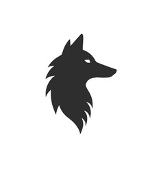 Wolf Head Logo Abstract Cartoon Design