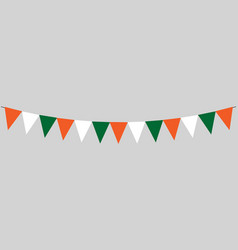 Indian Tricolor Bunting Flags