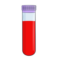 Test Tube With Cap And Blood