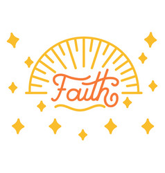 Faith Quote Stroke Element