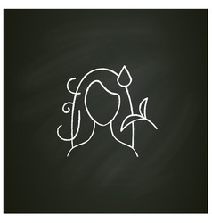 Hair Detangler Chalk Icon