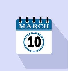 Icon Calendar Day - 10 March