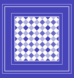 Scarf Template With Classic Vichy Pattern