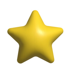 3d Yellow Star Icon