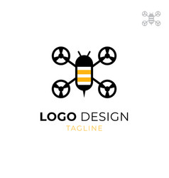 Bee Drone Logo Template