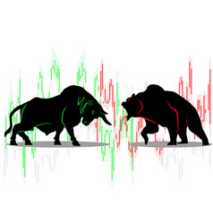 Bull Vs Bear Symbol Stock Market Trend