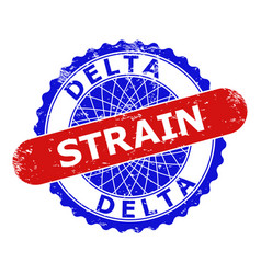 Delta Strain Rosette And Rounded Rectangle Bicolor