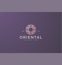 Logo Letter O Circle Ornament Shape Geometric