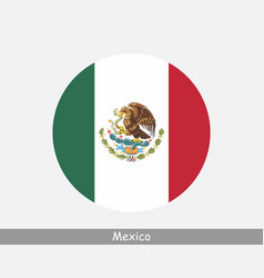 Mexico Round Circle Flag