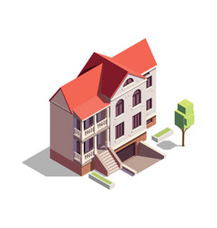 Isometric Suburban Building