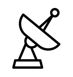 Satellite Transmitter Thick Line Icon