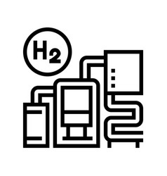 Ammonia Production Line Icon