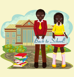 Back To School Card Friend And Girlfriend Boy