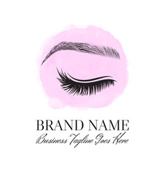 Eyebrow And Lashes Makeup Artist Logo