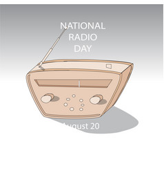 National Radio Day Sign And Poster