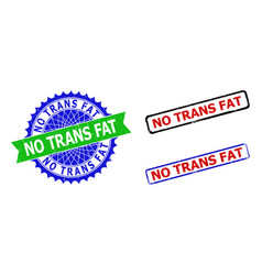 No Trans Fat Rosette And Rectangle Bicolor