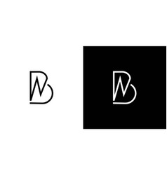 Unique And Modern Bn Initials Logo Design