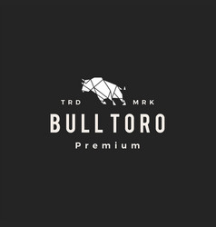 Bull Toro Geometric Hipster Vintage Logo Icon