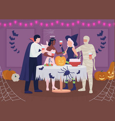 Halloween Party Flat Color