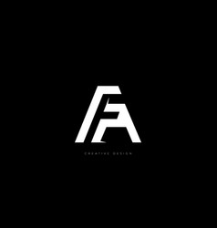 Negative Space Letter Branding Af Logo