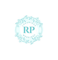 Rp Initials Letter Wedding Monogram Logos