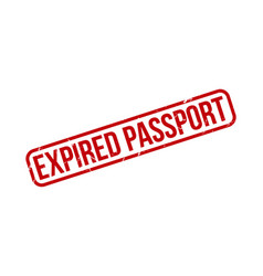 Expired Passport Rubber Stamp Seal