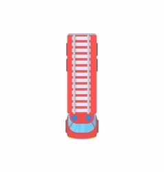 Fire Truck Top View Icon Cartoon Style