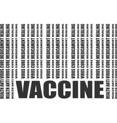 Vaccine Text And Bar Code From Relative Words